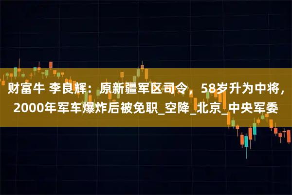 财富牛 李良辉:原新疆军区司令,58岁升为中将,2000年军车爆炸后被免职_空降_北京_中央军委